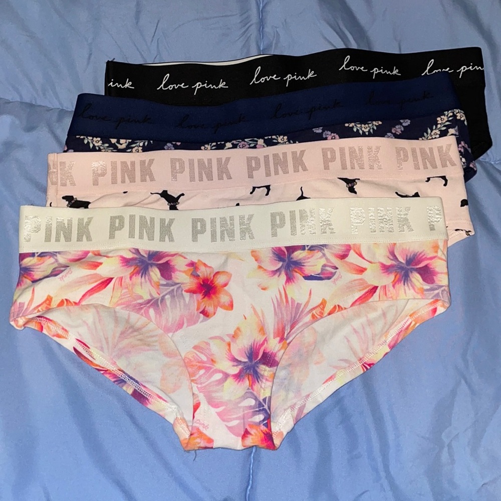Vs Pink Hipster Panty Set of 4